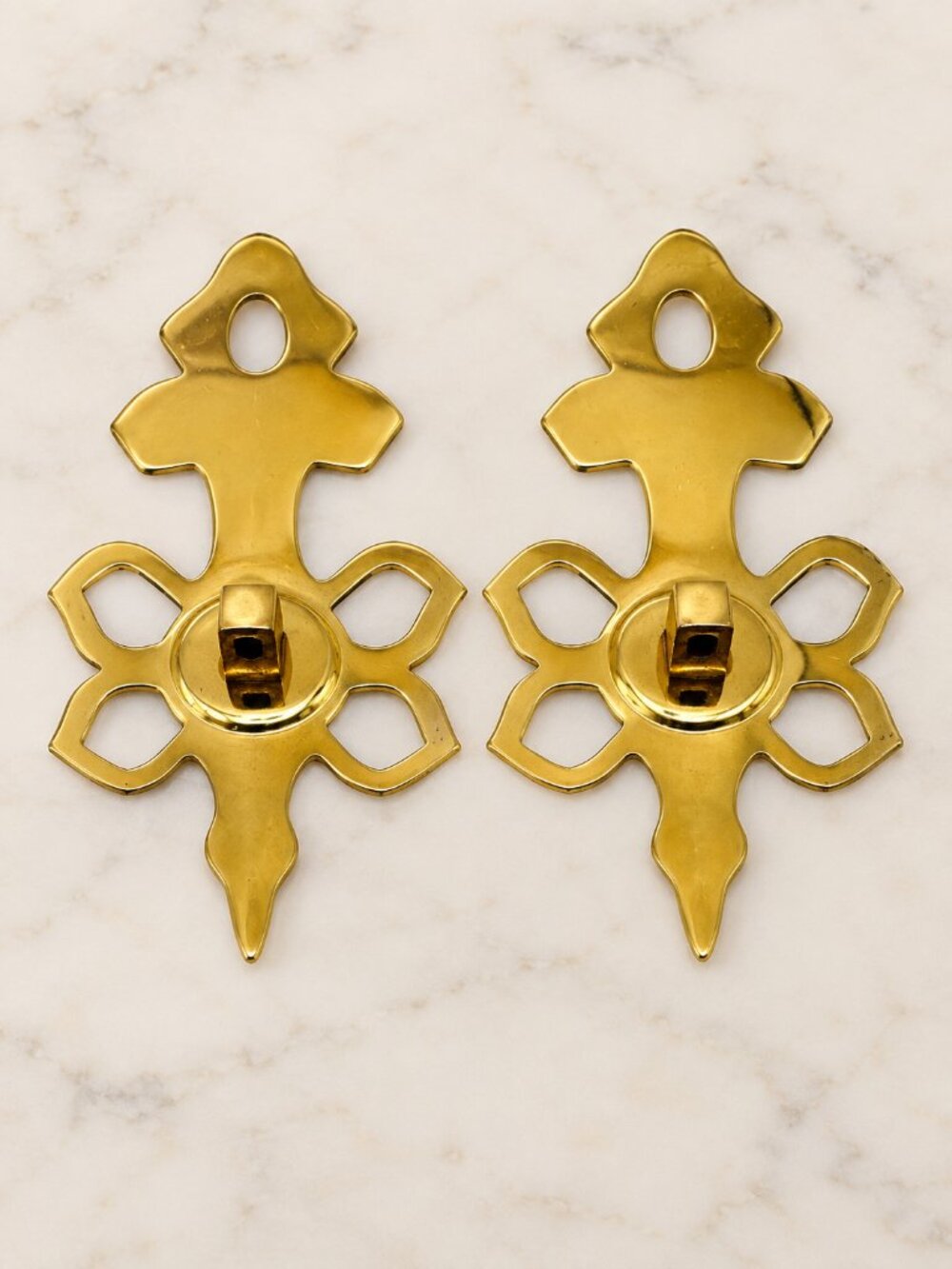 Williamsburg Virginia Metalcrafters Governor's Palace Brass Wall Sconce Pair